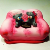 Valentin napi szerelemes macis torta